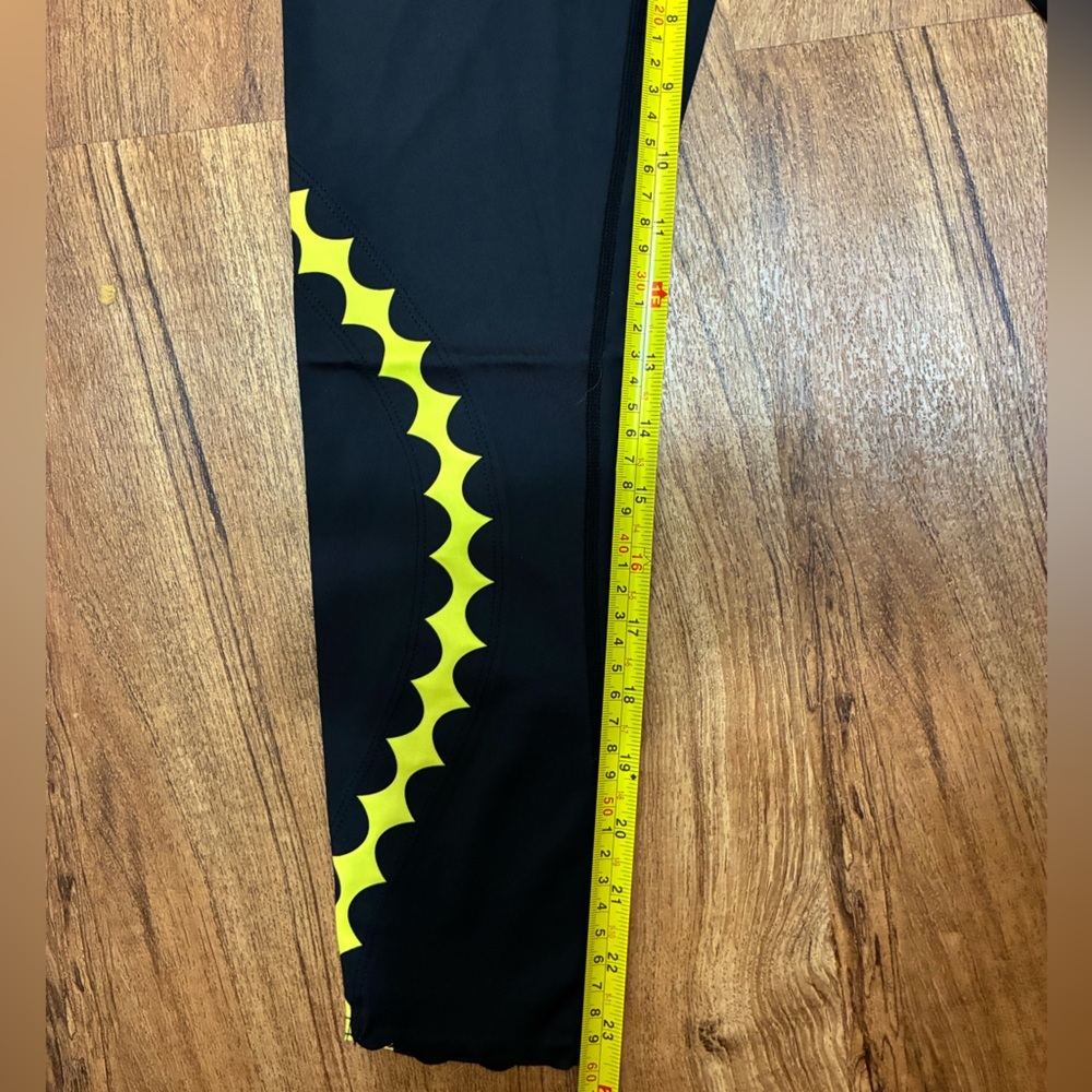 NWT Urban Savage Scallop Leggings Black Citrus Yellow-see pics for measurements - Picture 8 of 8